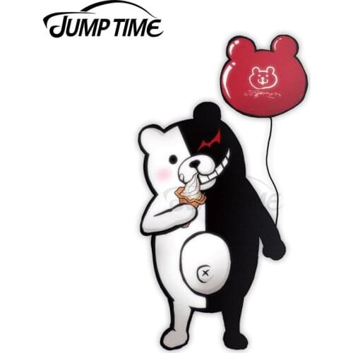 JumpTime 13 x 5.2cm Danganronpa Monokuma Hidden Sprite v4 Anime Windshield Personality Car Stickers Waterproof Cartoon Decal
