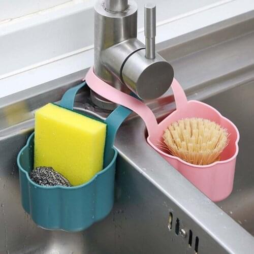 Kitchen Storage Basket Hanging Bag Sink Shelf Faucet Holder Drain Rack Sponge Organizer Bathroom Tool