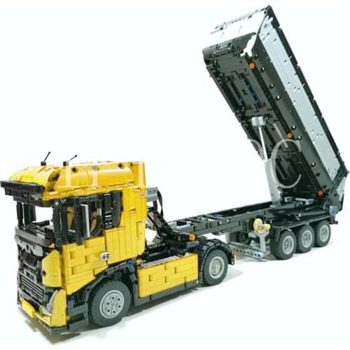 Moc-39430 American heavy truck dump truck with carriage Boy Gift technology accessories difficult to splice