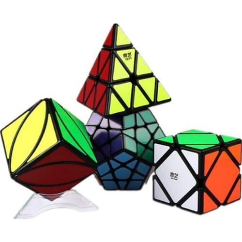 Speed Cube Set Qiyi Gift Pack Magic Cube Set 2x2x2 3x3x3 4x4x4 5x5x5 Triangle Dodecahedron Mastermorphix Speed Puzzle Toys