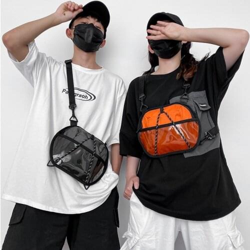 Chest Bag Men Tactical Package Canvas Bag Outdoor Sports Travel Pouch Unisex Crossbody Bags 2020 Fashion Men Tactical package