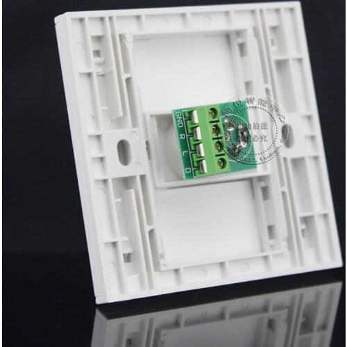 Wall Socket Plate Single Port XLR Microphone Multimedia Socket Outlet Panel Faceplate