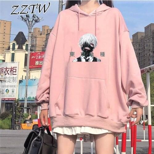 New Tokyo Ghoul Hoodies Sweatshirt Harajuku Cartoon Fashion Women Hoodie Tokyo Ghoul Pullovers Clothes Thickening Sweatshirts