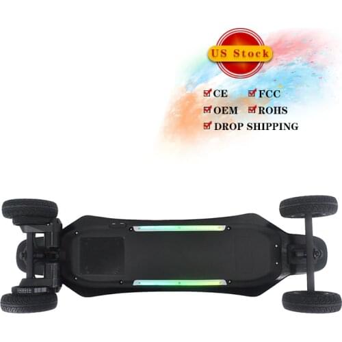 New Arrival 4 Wheel Off Road Electric E Scooter Skateboard Remote Control Electric Longboard Skateboard With Dual Motor 1000W*2