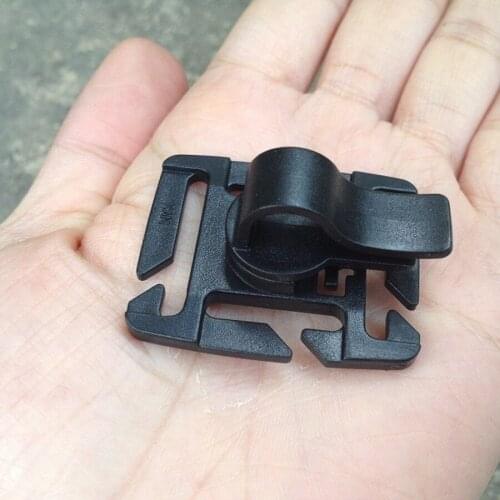 10PCS Outdoor Tool Rotating Plastic Tactical Webbing Buckle Water Tube Pipe Hose Clip Holder for Backpack Camping Hiking FW008