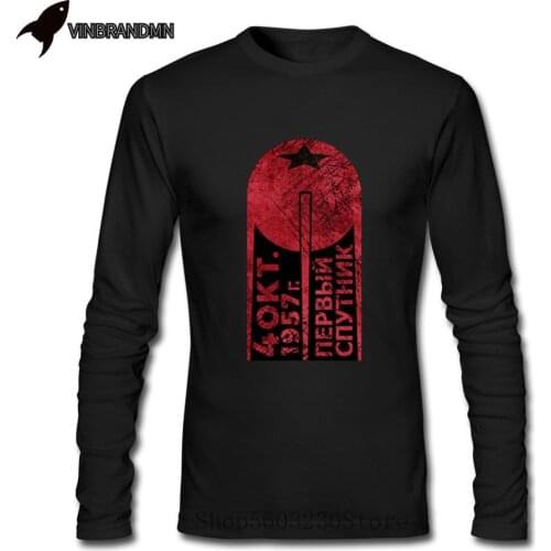 Soviet Cosmonaut 1961 Camiseta Sputnik Clothing 3D Russia CCCP Yuri Gagarin T Shirts 1 First Satellite Gold Edition Men 3XL Tees