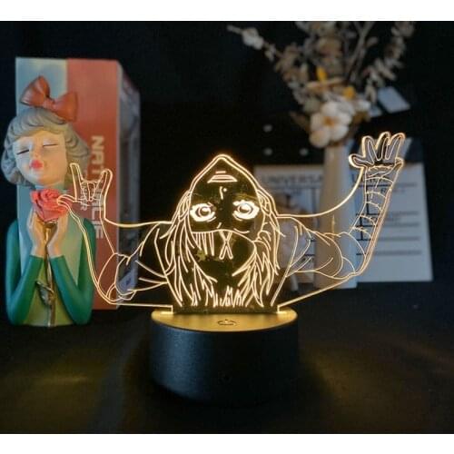LED Cartoon Night Light Juuzou Suzuya Figure 3D USB Desk Lamp Anime Nightlight Kids Fans Birthday Gift Tokyo Ghoul APP Control