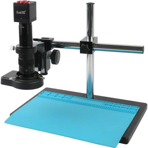 Freely Adjustable Stand 1080P SONY IMX307 VGA HDMI Industry Video Microscope Camera 180X 300X C Mount Lens For PCB Soldering