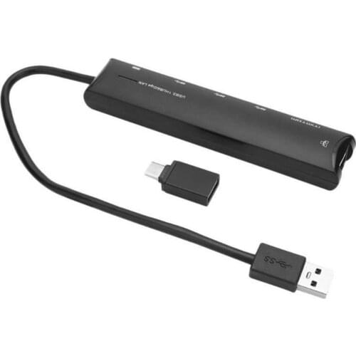 High Speed 3 Ports USB 3.0 to RJ45 Network Card USB HUB 10/100/1000 Mbps Gigabit Ethernet Network Card for Computer Notebook Mac