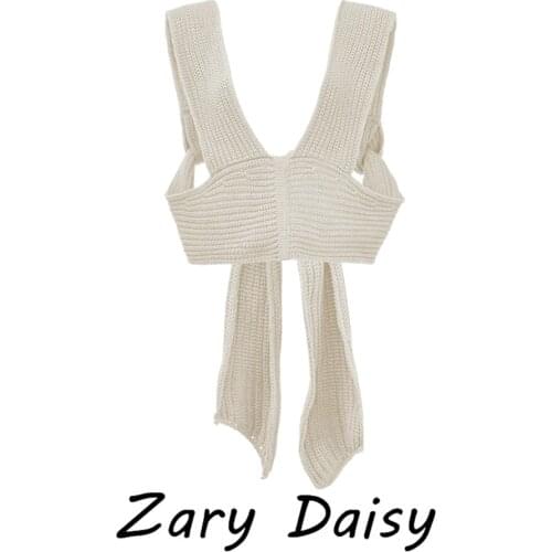 Zary Daisys spring 2021 womenswear belt knit top