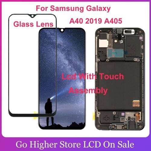 AMOLED LCD For Samsung Galaxy A40 2019 A405 A405F A405FN/D A405DS LCD Display Digitizer Assembly