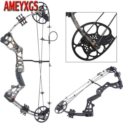 1set Archery Compound Bow 15-45lbs Right Hand Shooting Pulley Bow Black/Camo Outdoor Teens Training Bow For Hunting Accessories