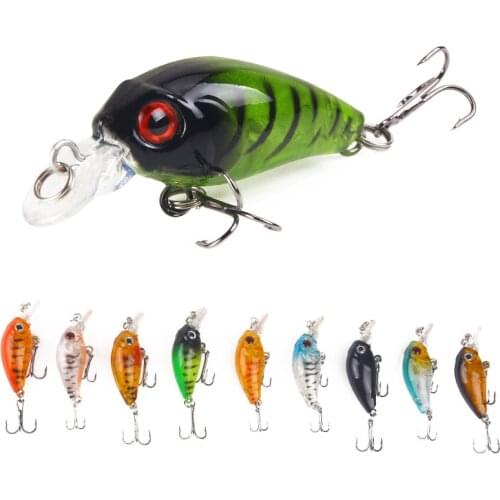 1Pcs Fishing Lures Bionic Mini Minnow Bait30mm 3D Eyes Artificial Hard Bait Wobblers Crankbait Hook Perch Carp Fishing Tackle