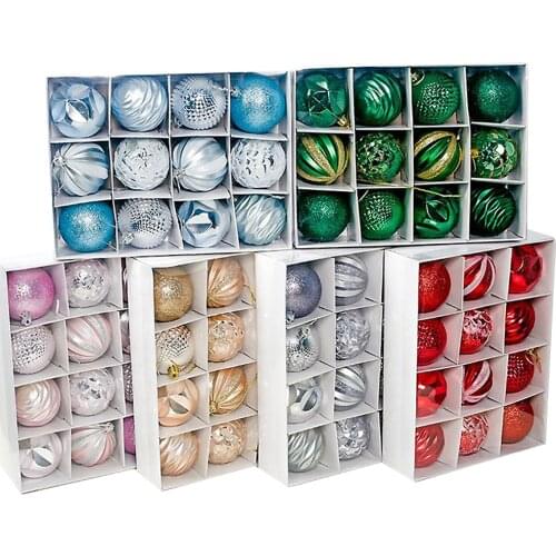 12pcs Christmas Decoration Ball Christmas Tree Decortion Xmas Home Party Hanging Ball Ornaments Wedding Decor Bauble 3