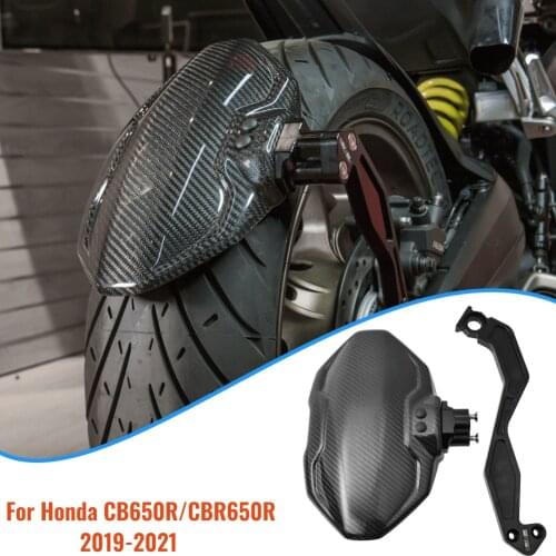 2020 CBR650R Accessories Motorcycle Real Carbon fiber Rear Mudguard Fender Wheel Hugger Protector for Honda CB650R 2019-2021