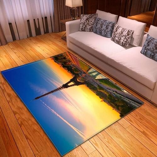 3D Scenery Carpets Flannel Non-slip Floor Rug Decor Doorway Balcony Bedside Carpet Kids Play Mat Area Rug for Home Living Room