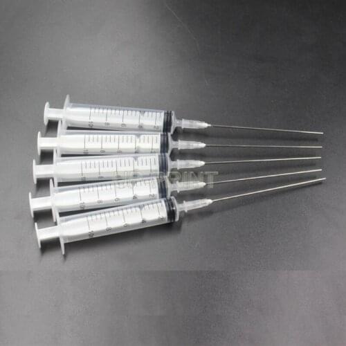 UP 4pcs adding the ink tools 10ML syringes and 10CM needles suitable refill CISS and ink cartridges refill tool