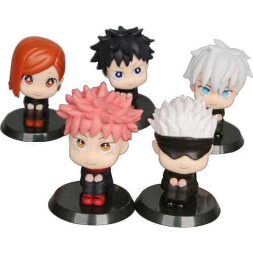 5pcs/set Anime Jujutsu Kaisen Gojo Satoru Kugisaki Figure Action Figure Modle Toys