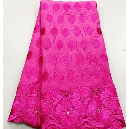 5yards Swiss Lace Fabric African Lace Faric 2021 High Quality Fashion Embroidery Dry Cotton Lace Swiss Voile Lace In Switzerland