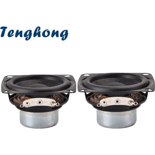 Tenghong 2Inch 53MM Bluetooth Audio Speaker 20 Core 4Ohm 10W Full Range Rubber Edge NdFeB Loudspeakers For Home Theater DIY