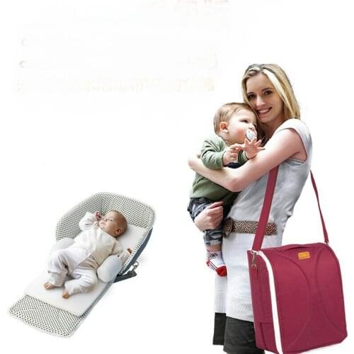 Baby Cribs 100%cotton baby travel crib baby nest folding bed baby lounger portable crib storage bag baby travel bed 43.5*83*83cm