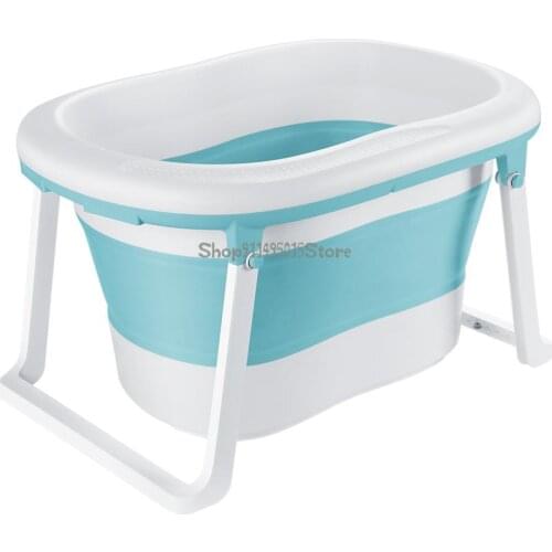 Baby Foldable Bathtub Children Swimming Baby Infant Household Larger Children Thicken Bathing Bucket