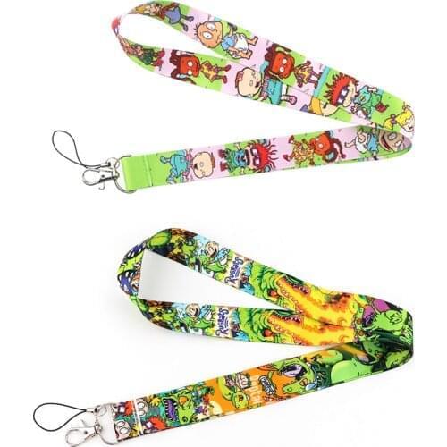 E3336 Cartoon Keychain Accessories Dinosaur Mobile Phone ID Badge Holder Keys Straps Neck Lanyard Camera