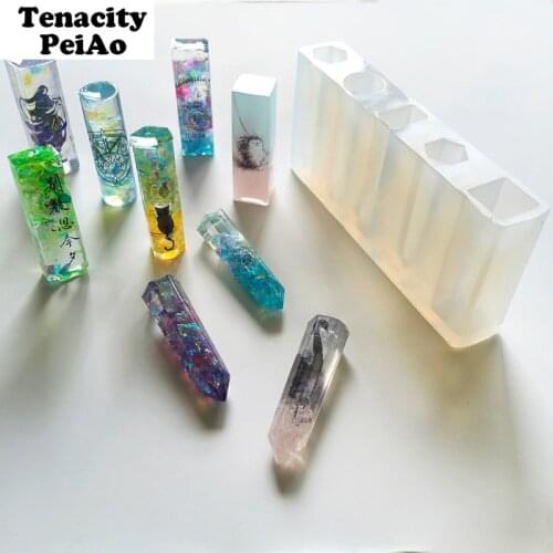 1pcs Liquid silicone mold for DIY uv expoxy resin pendant necklace lanugo mould resin molds set jewelry making tools