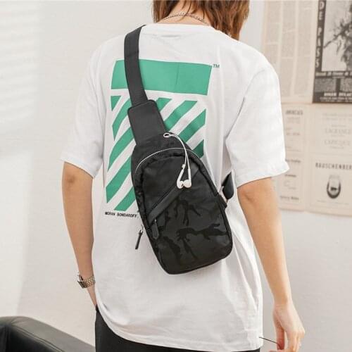 Camouflage Chest Bag for Men Handbags Fashion Designer Shoulder Crossbody Bags Mens Purse Chest Pack Travel Bag Sports Bolsos