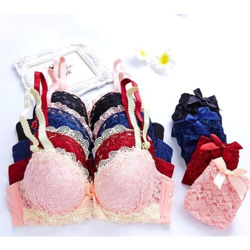 Push Up Bra Top Women Bra Panties Set Sexy Seamless Underwear Bra Female Fitness Top Lingerie Set