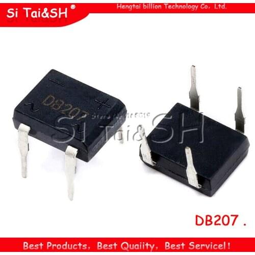 50PCS DB207 DIP B207 DIP4 Bridge Rectifiers 1000V 2A new and original IC