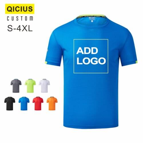Men And Women Summer Sporting Clube Jersey Short SleeveT-shirt Custom Printed Embroidery Logo Fashion DIY Quick Drying Top