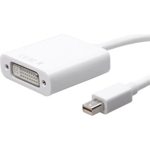 Thunderbolt Mini DisplayPort Male to DVI-D Female Passive Adapter Converter- mDP to DVI-D - 1920 x 1200/1080p