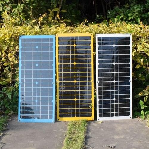 Portable Solar Charger 18V 25W Dual USB+DC Outport Flexible Solar Panel Monocrystalline Cells For Car Phone Battery Charging