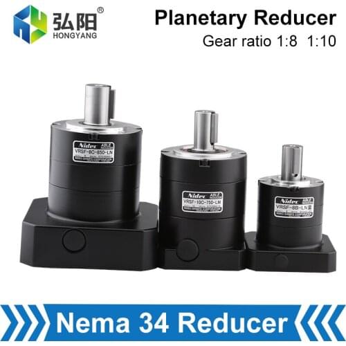 Nidec Precision Planetary Gearbox 750/850/1000W Servo Motor Nema 34 Stepper Reducer Reduction Ratio 1:5 1:8 1:10 DC Motor