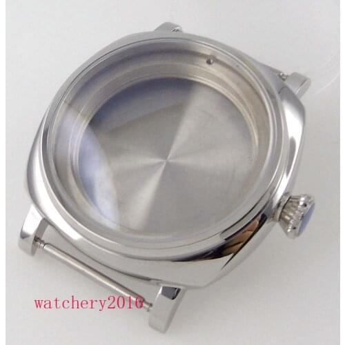 Polished 42mm Sapphire Watch Case For NH35A NH36A movement 200m Water Resistance