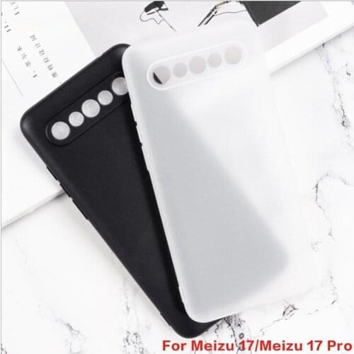 For Meizu 17 Silicon Cover Soft TPU Matte Black Phone Protector Shell For Meizu 17 Pro Capa Coque Back Cover Case