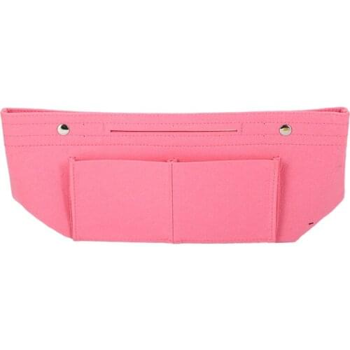 Women Fashion Felt Cloth Inner Bag Fits in Insert Handbag Multi-Pockets Cosmetic Bags Storage Personal Belongings Organizer