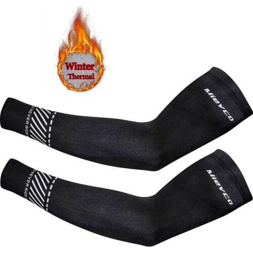 Mieyco Winter Fleece Thermal Sport Arm Sleeve Cycling Sleeve Arms Warmer Bike Keep Warm Men/Women Manguito Manga De Brazo