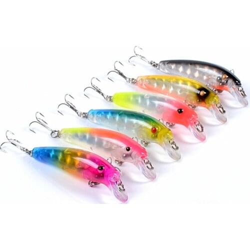 1 Pcs 70mm 6.5g Sinking Hot Fishing Lure Trout Mini Minnow Wobbler Fishing Tackle Freshwater Crank Artificial Hard Bait