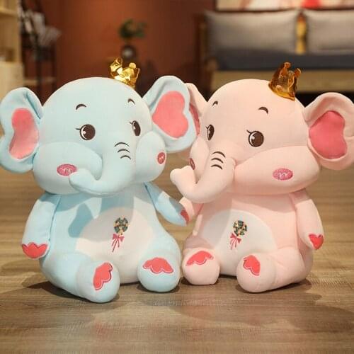 1PC 30-60cm Infant Soft Appease Elephant Playmate Calm Doll Baby Appease Toys Elephant Long Pillow Plush Toys for Kids Gift