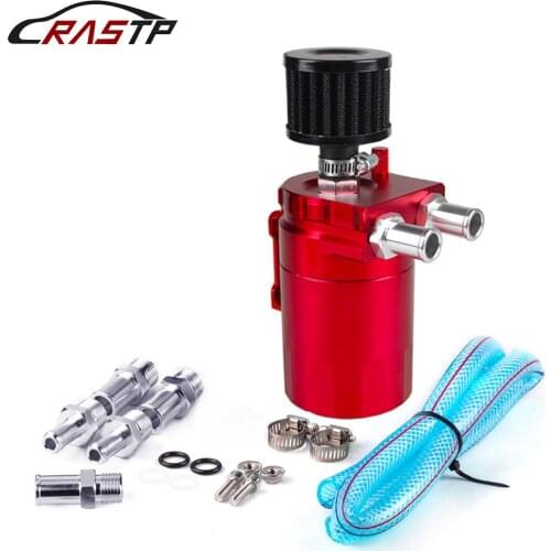 400ml Baffled Aluminum Oil Catch Can Reservoir Tank / Oil Tank With Filter Universal RS3-OCC009