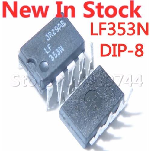 5PCS/LOT LF353N LF353P LF353 DIP-8 operational amplifier In Stock New Original Quality 100