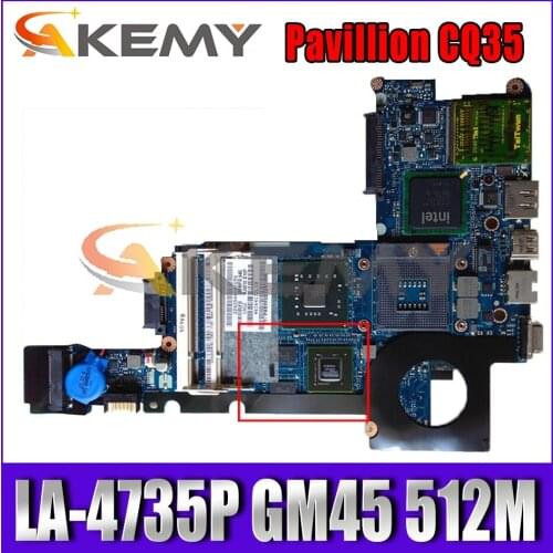576795-001 576795-501 Laptop motherboard For HP Pavillion CQ35 Notebook Mainboard LA-4735P GM45 N10M-GE1-S 512M DDR2