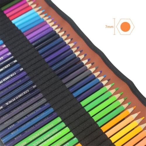 72 Pcs/Set Colored Pencils Including Coloring Pencils Travel Case,Sharp Office School Painting Art Supplies for Painting