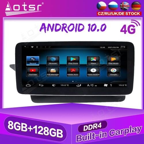 10.5" Android Car GPS Navigation Multimedia Player Radio 4G LTE Carplay For Mercedes Benz E Class W212 E200 E230 E260 E300 S212