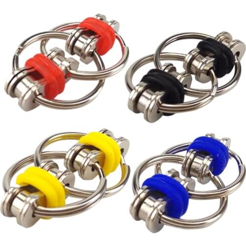 Key Ring Hand Spinner Fidget Flippy Chain Fidget Toy For Autism Spinner Pressure Relieve ADHD For Kids Adult Decompression Toys