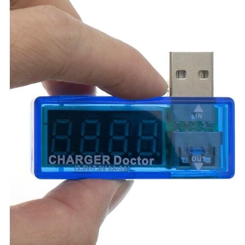 Digital USB Mobile Power charging current voltage Tester Meter Mini USB charger doctor voltmeter ammeter LED display