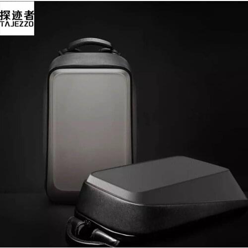 TAJEZZO Business Backpack Hard Shell 15.6 inch Laptop Computer Bag CUBE Series Desktop Schoolbag Waterproof And Anti-Theft Bag