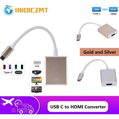 INIOICZMT USB C TO HDMI Adapter Cable Usb 3.1 Thunderbolt 3 To HDMI Iphone Usb-c To HDMI Switch Cable Converter for TypeC Device